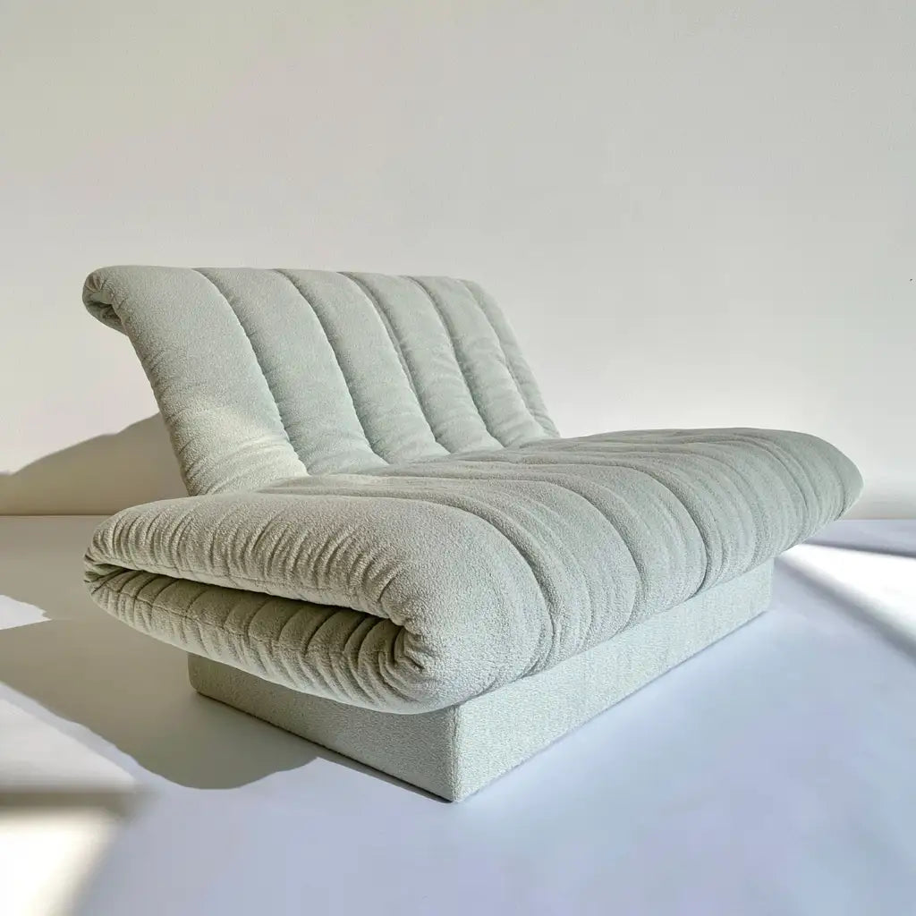 Poltrona reclinabile dalle linee moderne, verde, per la casa